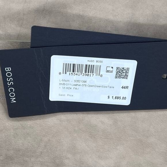 BOSS L-Mochi Leather Jacket Mens Size 44R MSRP $1,695 - Picture 9 of 16